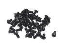 50x M3x6 ISO7380 Linsenkopfschrauben Stahl 10,9 schwarz br&uuml;niert