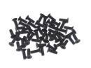 50x M3x10 DIN7991 Senkkopfschraube Stahl 10,9 schwarz br&uuml;niert Gewindeschrauben