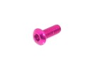 10x Aluschraube ISO7380 Linsenkopf 6061-T6 M3x8 pink