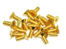 20x M4x10 DIN7991 goldene Senkkopfschraube Stahl 10,9 Titan Nitrid beschichtet