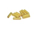 10x M3x10 goldende Madenschraube TIN DIN913 Gewindestift flach 45H