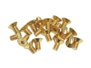 20x M4x8 DIN7991 goldene Senkkopfschraube Stahl 10,9 Titan Nitrid beschichtet