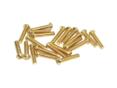 20x M2x10 ISO7380 goldene Linsenkopfschraube Stahl 12,9 Titan Nitrid beschichtet