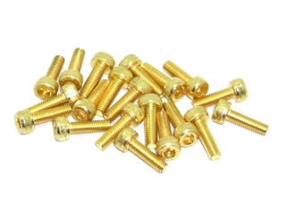 20x M3x10 DIN912 goldene Zylinderkopfschraube Stahl 12,9 Titan Nitrid beschichtet