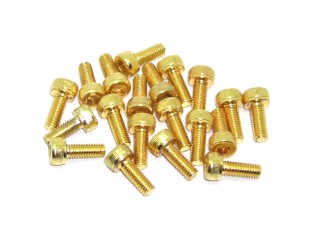 80x Schrauben Schraubenset Zylinderkopf 12,9 TIN Beschichtung gold M3x6 8 10 12 