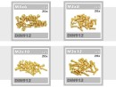 80x Schrauben M3x6 M3x8 M3x10 M3x12 Zylinderkopf 12,9 TIN gold
