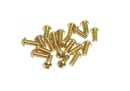 20x M2,5x6 ISO7380 goldene Linsenkopfschrauben Stahl 12,9 Titan Nitrid beschichtet