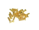 20x M2,5x12 DIN7991 goldene Senkkopfschraube Stahl 12,9 Titan Nitrid beschichtet
