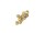 10x M3x3 goldende Madenschraube TIN DIN913 Gewindestift flach 45H