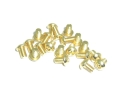 20x M2,5x4 ISO7380 goldene Linsenkopfschrauben Stahl 12,9 Titan Nitrid beschichtet