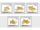 100x Schrauben M2,5x4 M2,5x6 M2,5x8 M2,5x10 M2,5x12 Senkkopf DIN7991 12,9 TIN gold