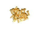 100x Schrauben M2,5x4 M2,5x6 M2,5x8 M2,5x10 M2,5x12 Senkkopf DIN7991 12,9 TIN gold